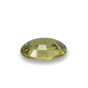 Grenat démantoïde vert naturelle coupe ovale, 0,56 ct, VS