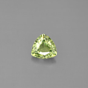 Grenat démantoïde vert naturelle trillion, 0,57 ct, VS