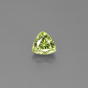 Grenat démantoïde vert naturelle trillion, 0,55 ct, VS