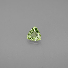 Grenat démantoïde vert naturelle trillion, 0,35 ct, VS