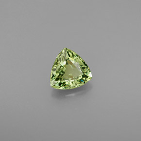 Grenat démantoïde vert naturelle trillion, 0,70 ct, VVS-VS