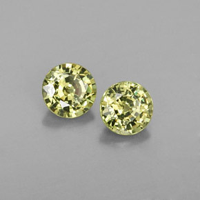 Achetez naturel ct jaune grenat démantoïde gems, coupe roude, en provenance namibie chez gemselect. en stock, livraison internationale!