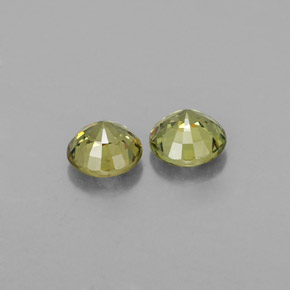 Achetez naturel ct jaune grenat démantoïde gems, coupe roude, en provenance namibie chez gemselect. en stock, livraison internationale!