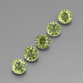 Achetez naturel 1,73ct vert grenat démantoïde gems, coupe roude, en provenance namibie chez gemselect. en stock, livraison internationale!