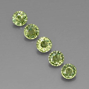 Achetez naturel 1,79ct vert grenat démantoïde gems, coupe roude, en provenance namibie chez gemselect. en stock, livraison internationale!