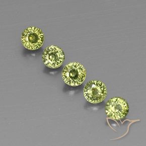 1.79ctw Naturel Olive Green  Grenat démantoïde, Tour, VVS-VS