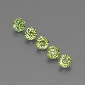 Achetez naturel 2,16ct vert grenat démantoïde gems, coupe roude, en provenance namibie chez gemselect. en stock, livraison internationale!