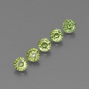 Achetez naturel 2,16ct vert grenat démantoïde gems, coupe roude, en provenance namibie chez gemselect. en stock, livraison internationale!