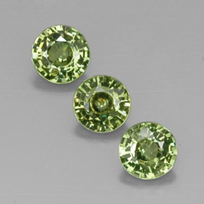 Achetez naturel ct jaune grenat démantoïde gems, coupe roude, en provenance namibie chez gemselect. en stock, livraison internationale!