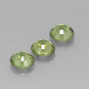 Achetez naturel ct jaune grenat démantoïde gems, coupe roude, en provenance namibie chez gemselect. en stock, livraison internationale!
