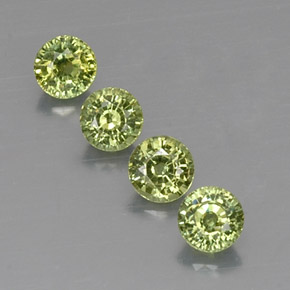 Achetez naturel ct vert grenat démantoïde gems, coupe roude, en provenance namibie chez gemselect. en stock, livraison internationale!