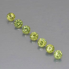 Achetez naturel ct vert grenat démantoïde gems, coupe roude, en provenance namibie chez gemselect. en stock, livraison internationale!