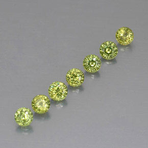 Achetez naturel ct vert grenat démantoïde gems, coupe roude, en provenance namibie chez gemselect. en stock, livraison internationale!