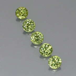 Achetez naturel 1,93ct vert grenat démantoïde gems, coupe roude, en provenance namibie chez gemselect. en stock, livraison internationale!