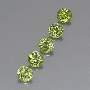 Achetez naturel 1,93ct vert grenat démantoïde gems, coupe roude, en provenance namibie chez gemselect. en stock, livraison internationale!
