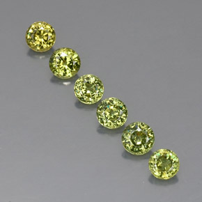 Achetez naturel ct vert grenat démantoïde gems, coupe roude, en provenance namibie chez gemselect. en stock, livraison internationale!