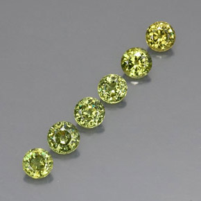 Achetez naturel ct vert grenat démantoïde gems, coupe roude, en provenance namibie chez gemselect. en stock, livraison internationale!