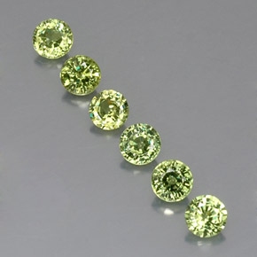Achetez naturel ct vert grenat démantoïde gems, coupe roude, en provenance namibie chez gemselect. en stock, livraison internationale!