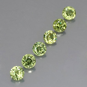 Achetez naturel ct vert grenat démantoïde gems, coupe roude, en provenance namibie chez gemselect. en stock, livraison internationale!