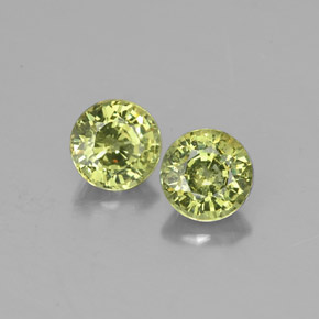 Achetez naturel ct vert grenat démantoïde gems, coupe roude, en provenance namibie chez gemselect. en stock, livraison internationale!