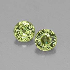Achetez naturel ct vert grenat démantoïde gems, coupe roude, en provenance namibie chez gemselect. en stock, livraison internationale!