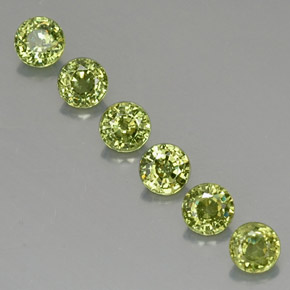 Achetez naturel ct vert grenat démantoïde gems, coupe roude, en provenance namibie chez gemselect. en stock, livraison internationale!