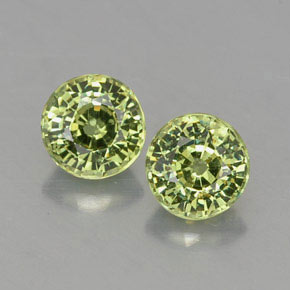Achetez naturel ct vert grenat démantoïde gems, coupe roude, en provenance namibie chez gemselect. en stock, livraison internationale!