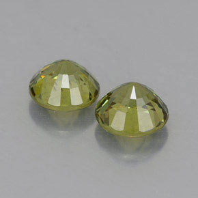 Achetez naturel ct jaune grenat démantoïde gems, coupe roude, en provenance namibie chez gemselect. en stock, livraison internationale!