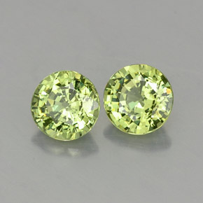 Achetez naturel ct vert grenat démantoïde gems, coupe roude, en provenance namibie chez gemselect. en stock, livraison internationale!