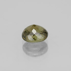 Grenat démantoïde jaune naturelle coupe ovale, 1,36 ct, VS-SI
