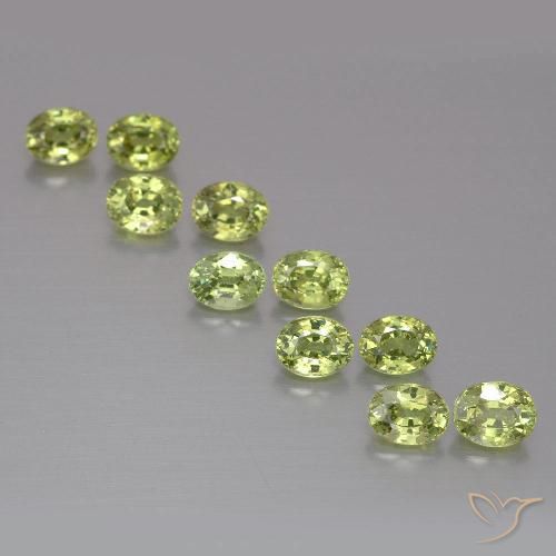 2.66ctw Naturel Medium Light Green Grenat démantoïde, ovale, VS