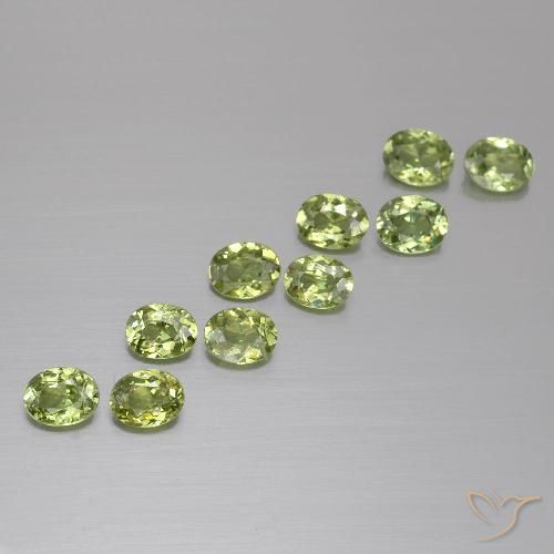 2.05ctw Naturel Vert chaud Grenat démantoïde, ovale, VS