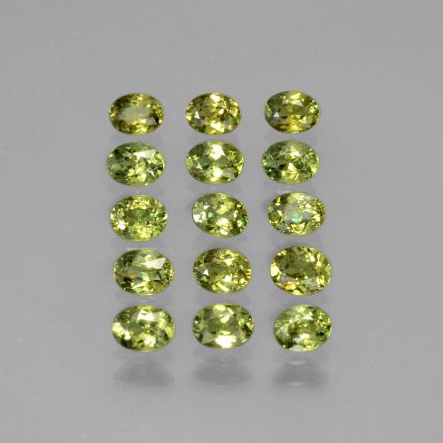 Achetez naturel 3.34ct Vert chaud Grenat Démantoïde gems, Coupe ovale, En provenance Namibie chez GemSelect. En stock, livraison internationale!