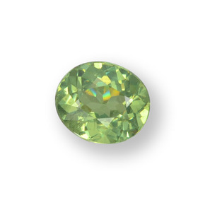 Grenat Démantoïde Vert citron naturelle Coupe ovale, 0.52 ct, VS