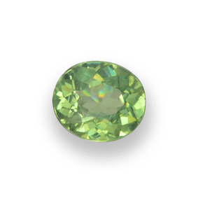Grenat Démantoïde Vert citron naturelle Coupe ovale, 0.52 ct, VS