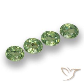 Shop natural 1.30ct Vert sauge léger Grenat démantoïde gems, ovale, from Namibie at GemSelect. In stock, global shipping!