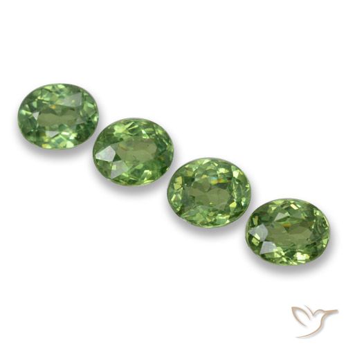 1.66ctw Naturel Vert chaud Grenat démantoïde, ovale, VS