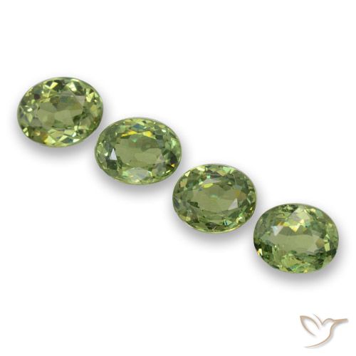 1.49ctw Naturel Vert chaud Grenat démantoïde, ovale, VS