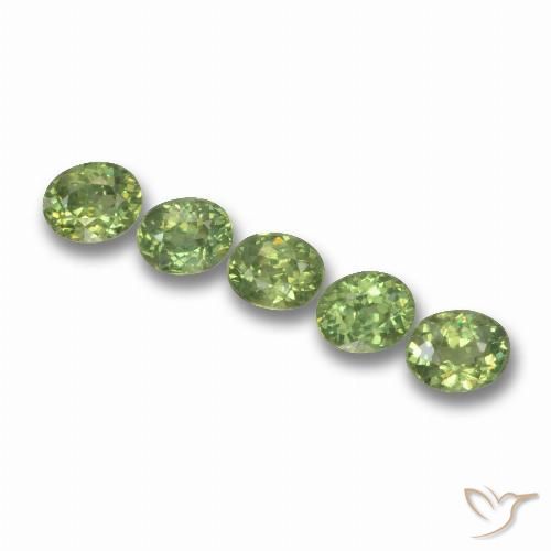 1.77ctw Naturel Vert chaud Grenat démantoïde, ovale, VS