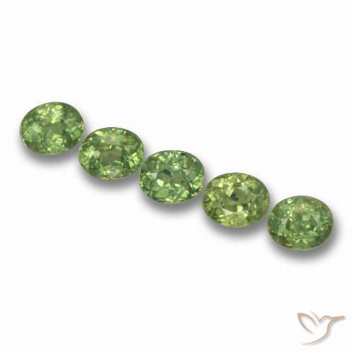 1.85ctw Naturel Vert moyen Grenat démantoïde, ovale, VS