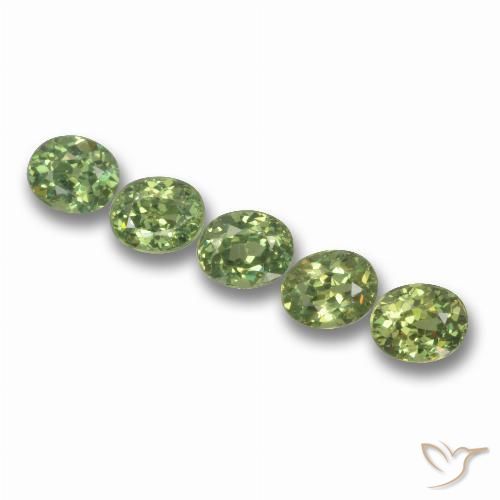 1.82ctw Naturel Vert chaud Grenat démantoïde, ovale, VS