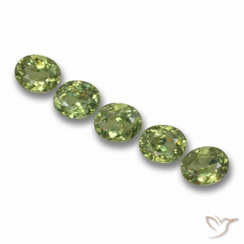1.96ctw Naturel Vert chaud Grenat démantoïde, ovale, VS
