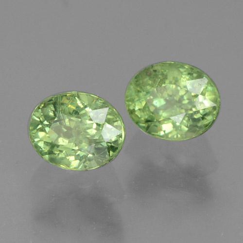 Achetez naturel 0.83ct Vert moyen Grenat Démantoïde gems, Coupe ovale, En provenance Namibie chez GemSelect. En stock, livraison internationale!