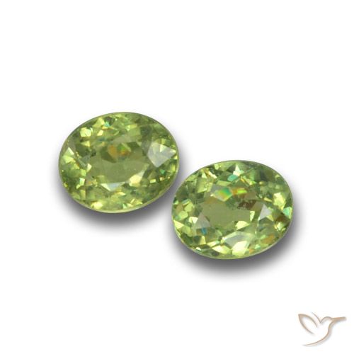 0.90ctw Naturel Vert moyen Grenat démantoïde, ovale, VS