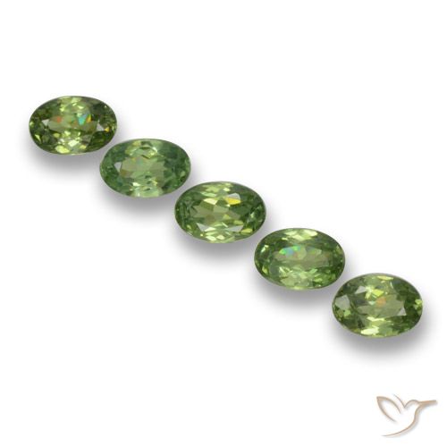 1.53ctw Naturel Vert chaud Grenat démantoïde, ovale, VS