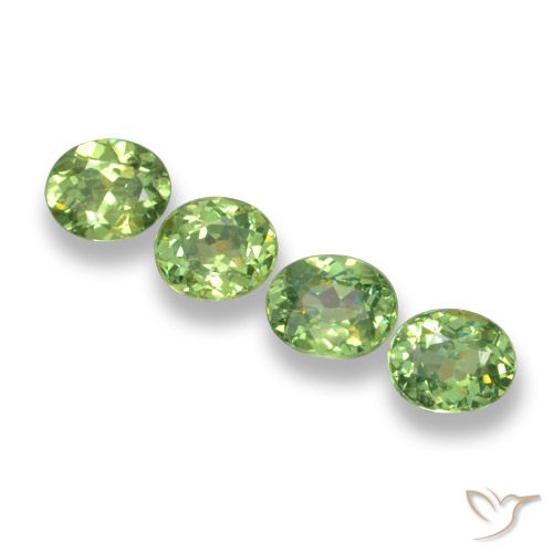 1.49ctw Naturel Vert poire Grenat démantoïde, ovale, VS