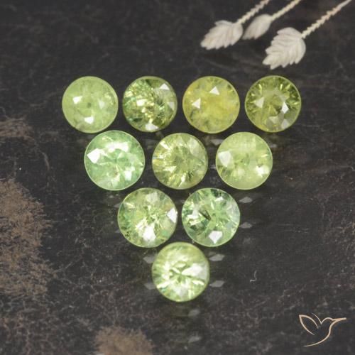 1.75ctw Naturel Vert chaud Grenat démantoïde, Tour, VS-SI
