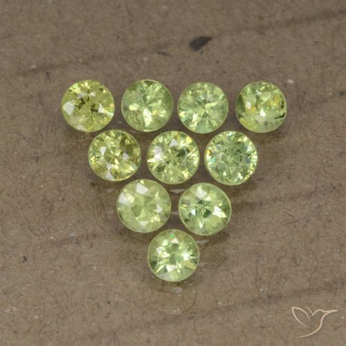 1.80ctw Naturel Vert moyen Grenat démantoïde, Tour, VS-SI