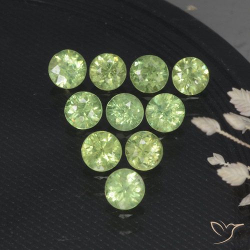 1.70ctw Naturel Vert poire Grenat démantoïde, Tour, VS-SI