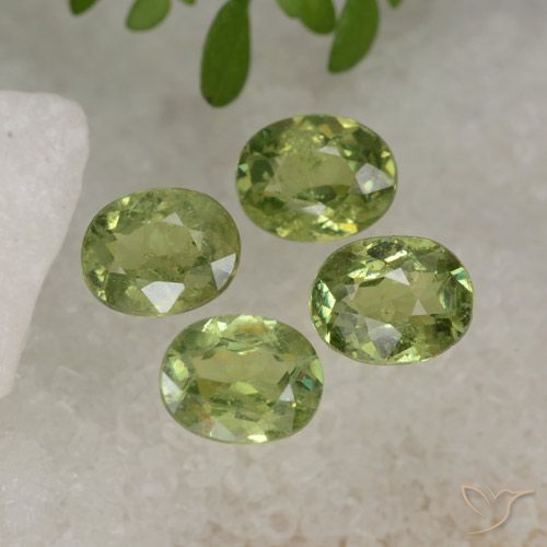 1.74ctw Naturel Vert clair Grenat démantoïde, ovale, VS